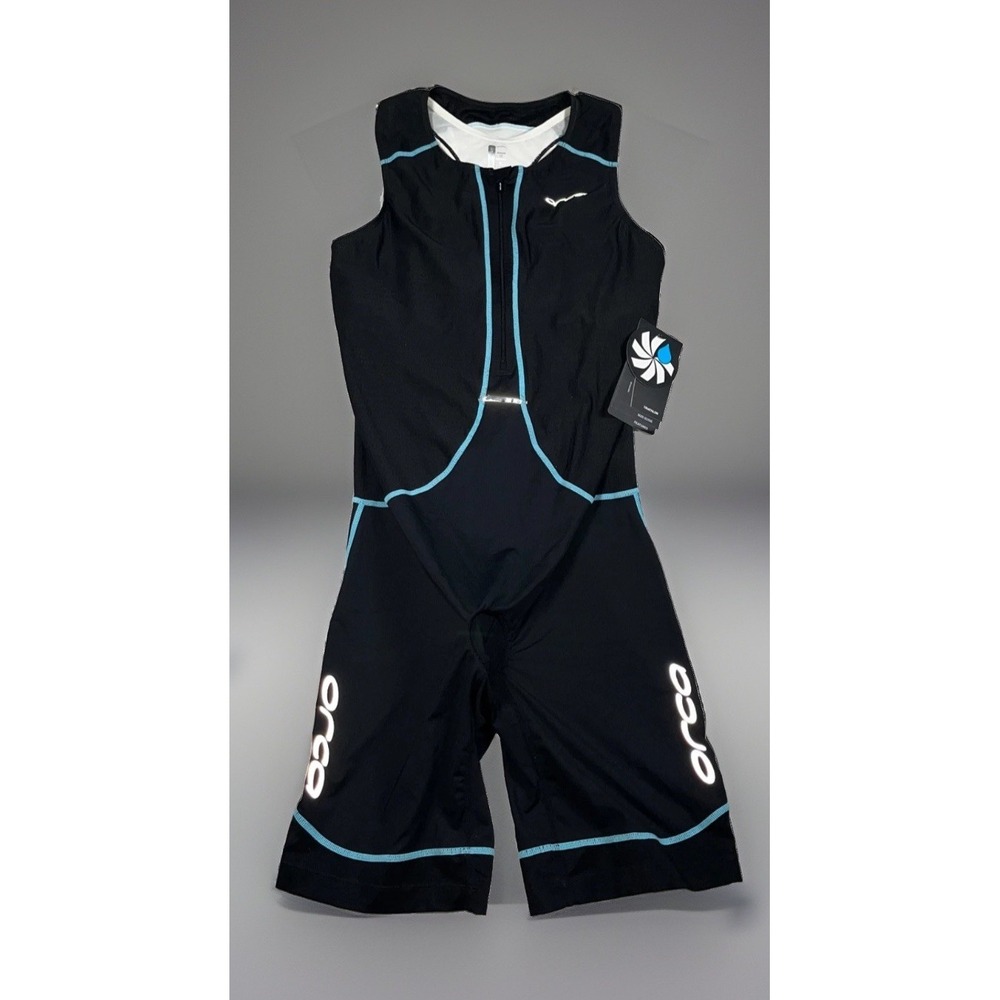 NWT Orca Womens 226 Kompress Triathlon Race Suit Black Blue Size XL 16 ZVDG5730